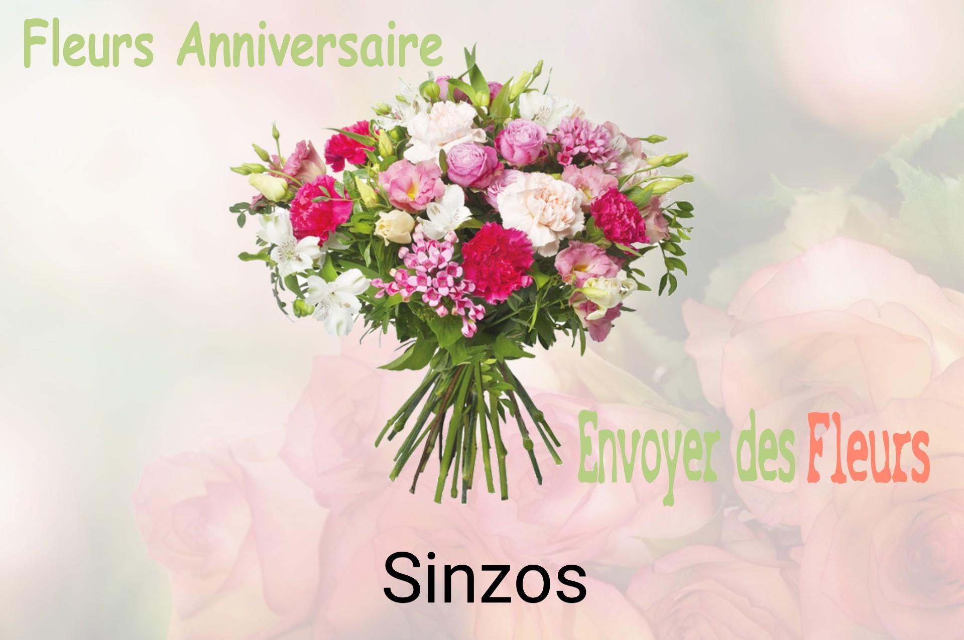 Bouquet de fleurs d’anniversaire livré à Sinzos